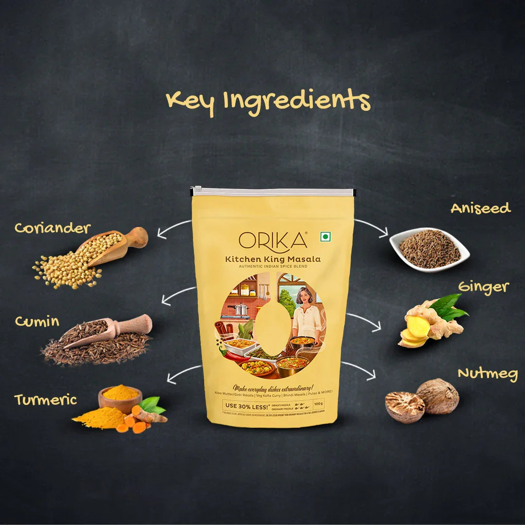 Orika Kitchen King Masala Combo (Pack of 3, 100gms each) - Orika Spices India