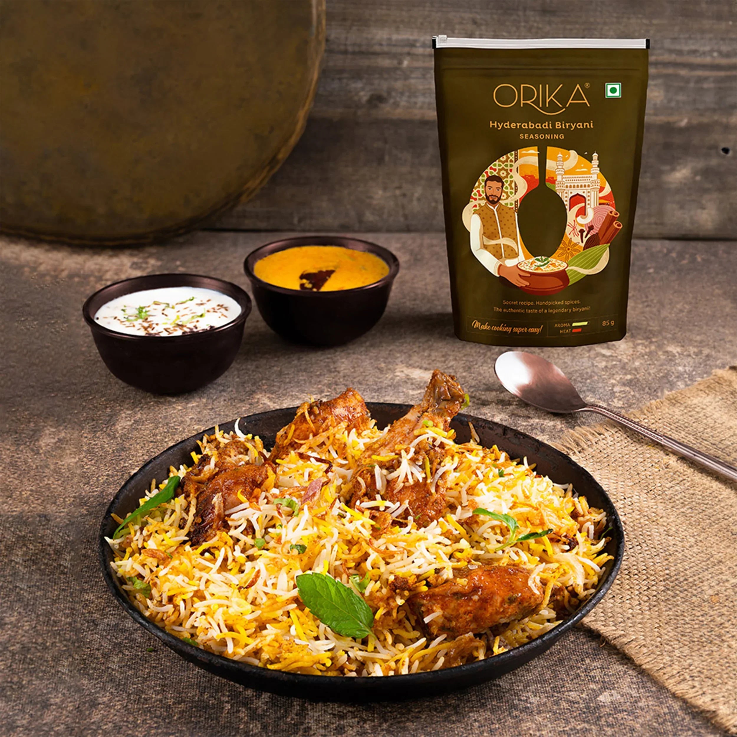 Orika Mint, Tandoori & Biryani Combo (Pack of 3) - Orika Spices India