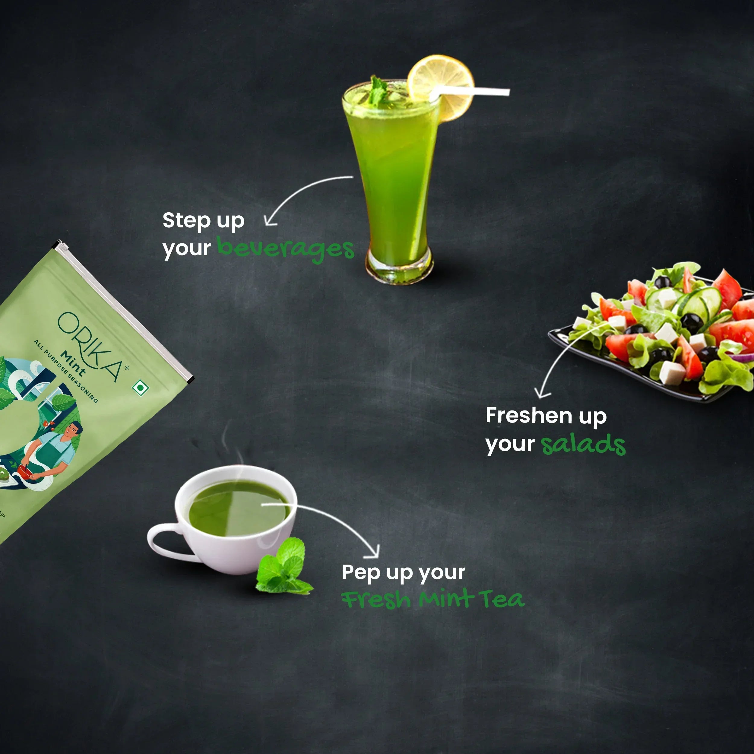 Orika Mint, Tandoori & Biryani Combo (Pack of 3) - Orika Spices India