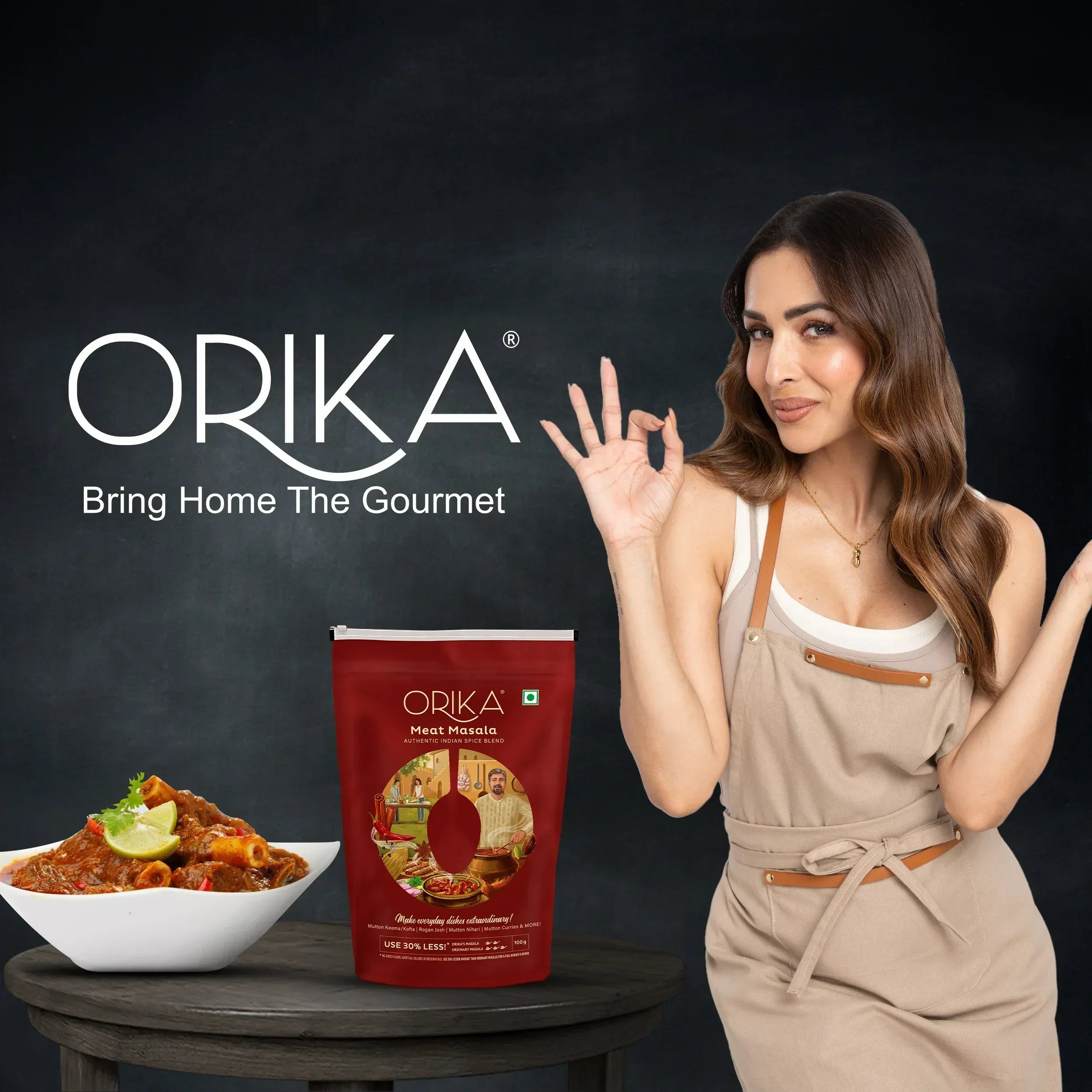 Orika Non Veg Delight Combo, Chicken Masala, Meat Masala, Garam Masala (Pack of 3, 100gms each) - Orika Spices India