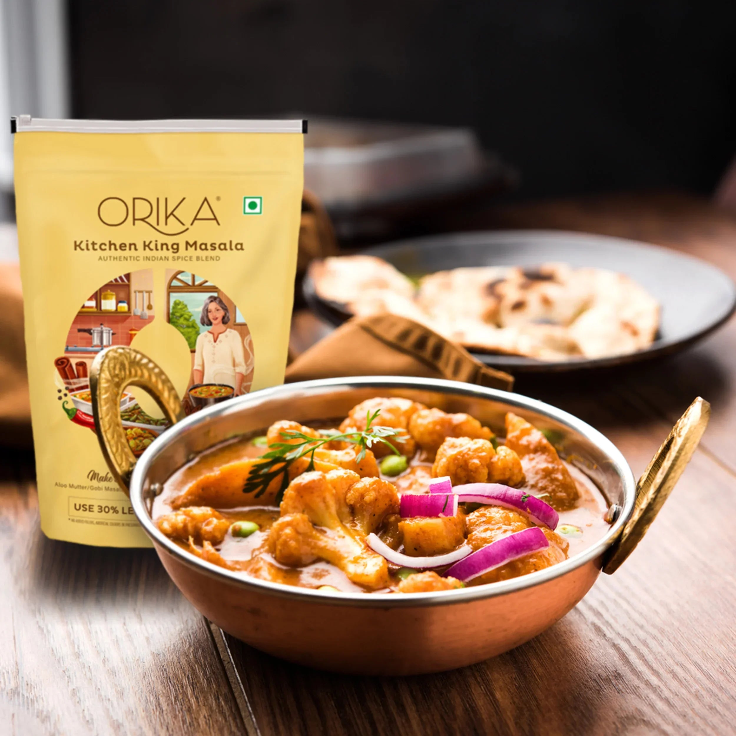 Orika Paneer-Chana Combo (Shahi Paneer Masala, Chana Masala, Kitchen King Masala) (Pack of 3, 100gms each) - Orika Spices India