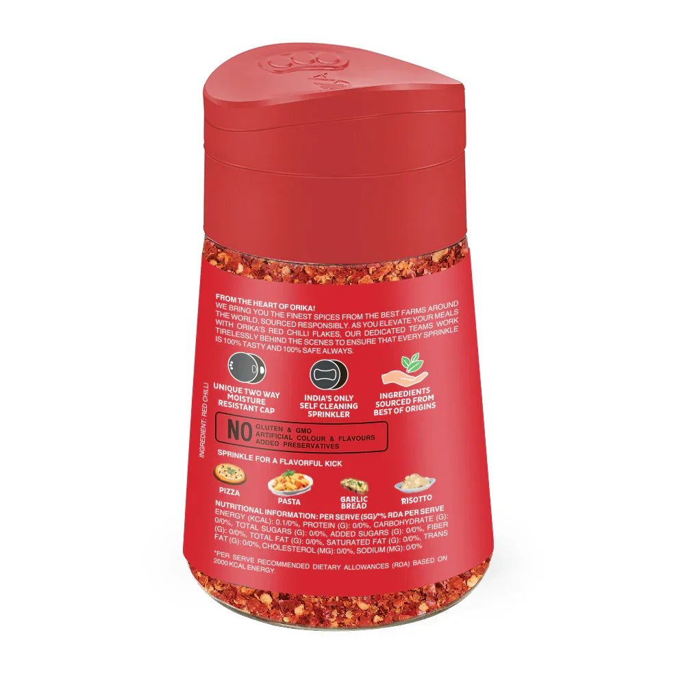 Orika Red Chilli Flakes 45g - Orika Spices India