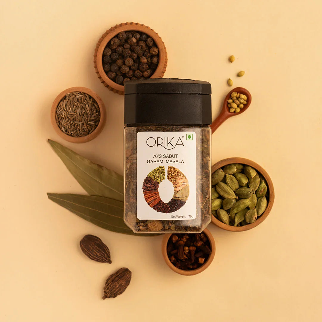 Orika's 70's Sabut Garam Masala, 70g - Orika Spices India