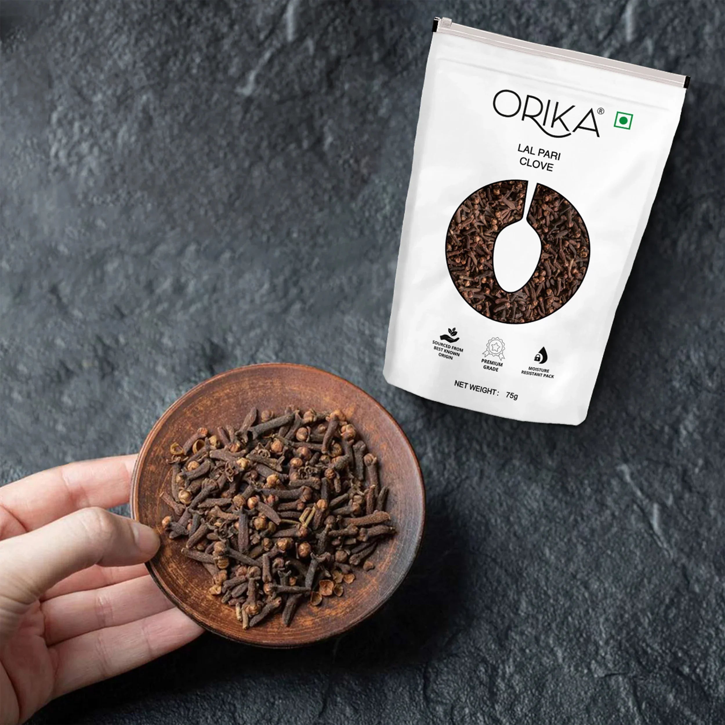 Orika's Lal Pari Clove Whole, 75g - Orika Spices India