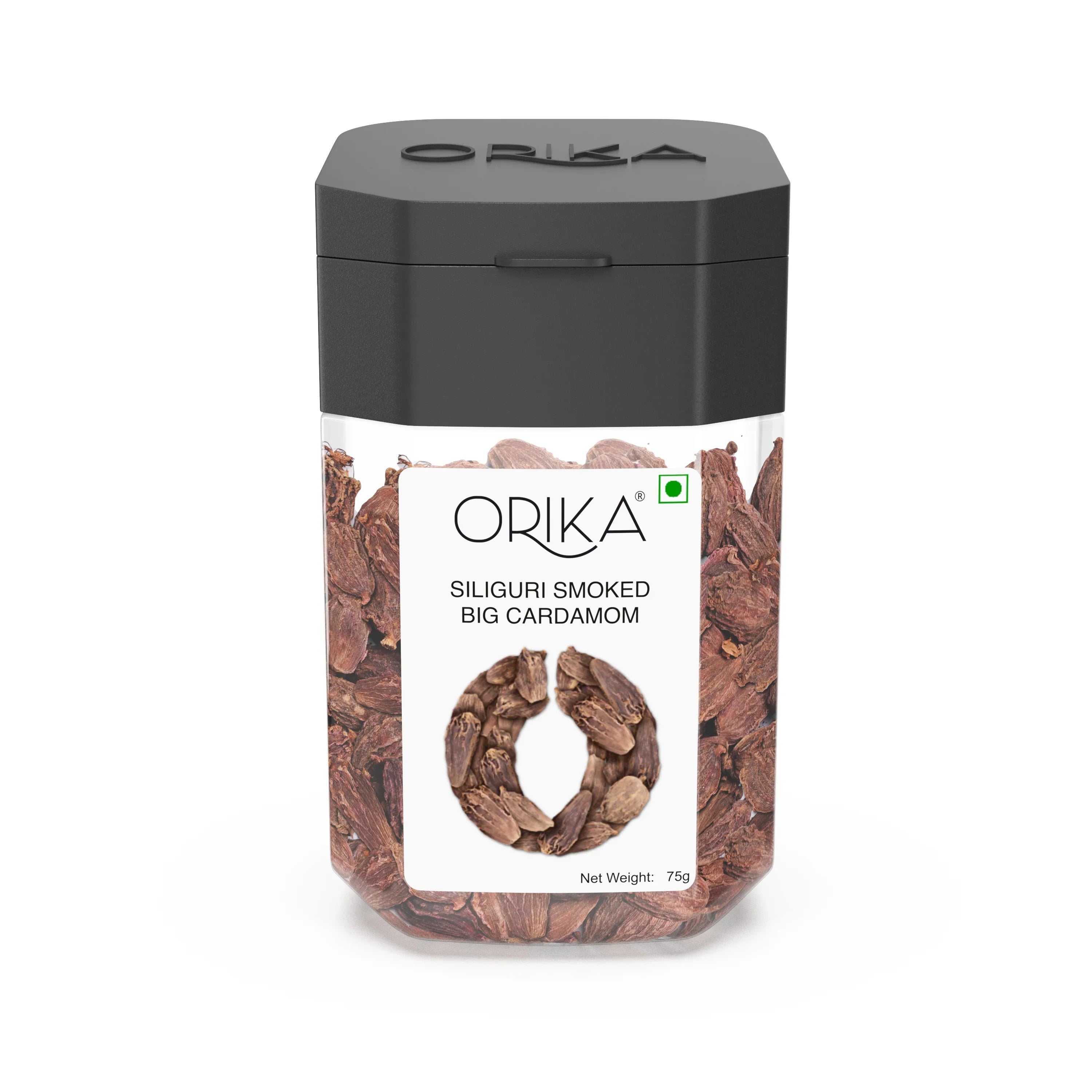 Orika's Siliguri Smoked Big Cardamom,60g - Orika Spices India