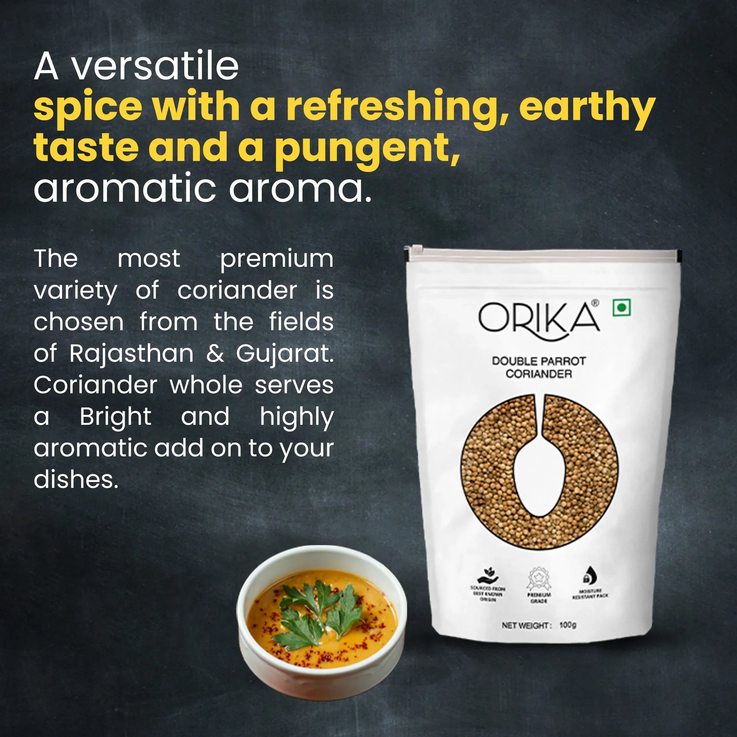 Orika Sabut Masala Combo, Pack of 3, 100g/each - Orika Spices India