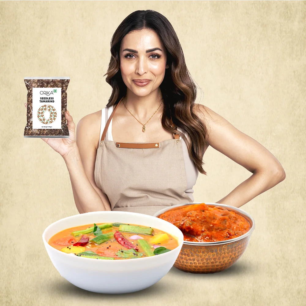Orika Seedless Tamarind - Seedless Imli 200 Gms - Orika Spices India