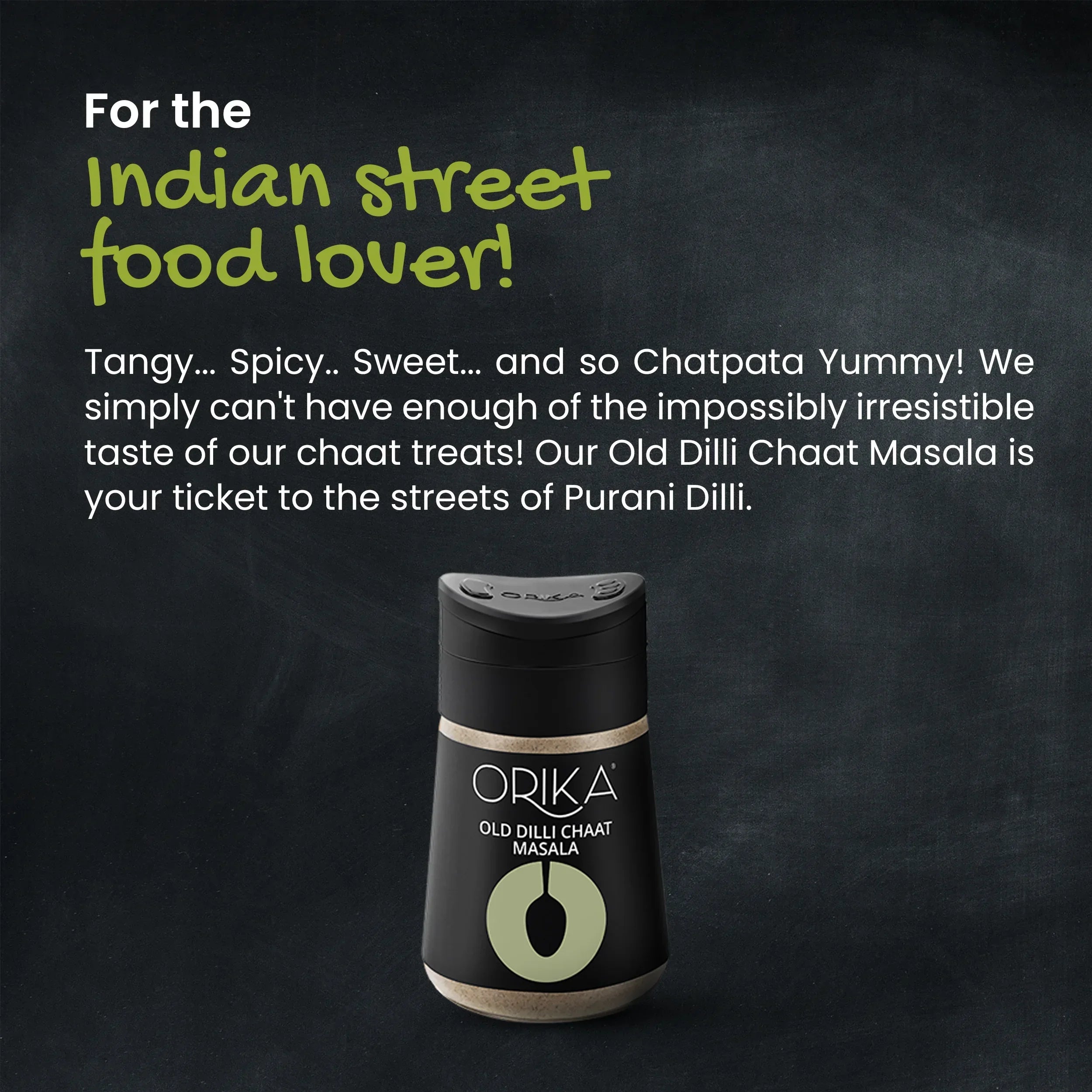 Orika Table Sprinkler Combo, (Italian Seasoning (75g), Red chili flakes (50g), All-purpose Mexican seasoning (80g), Malabar Black Pepper (80g), Old Dilli Chat Masala (90g)) - Orika Spices India