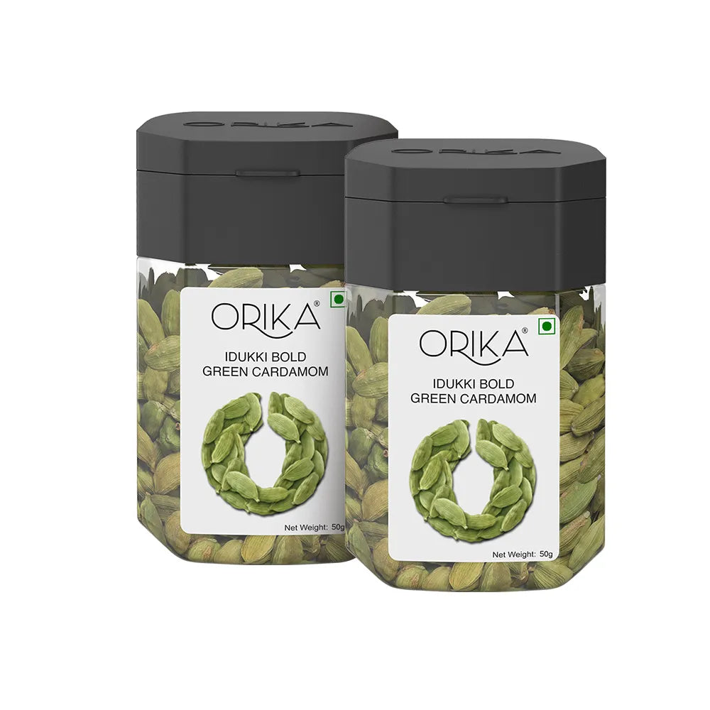 Orika's Idukki Bold Green Cardamom (8mm) | 50g
