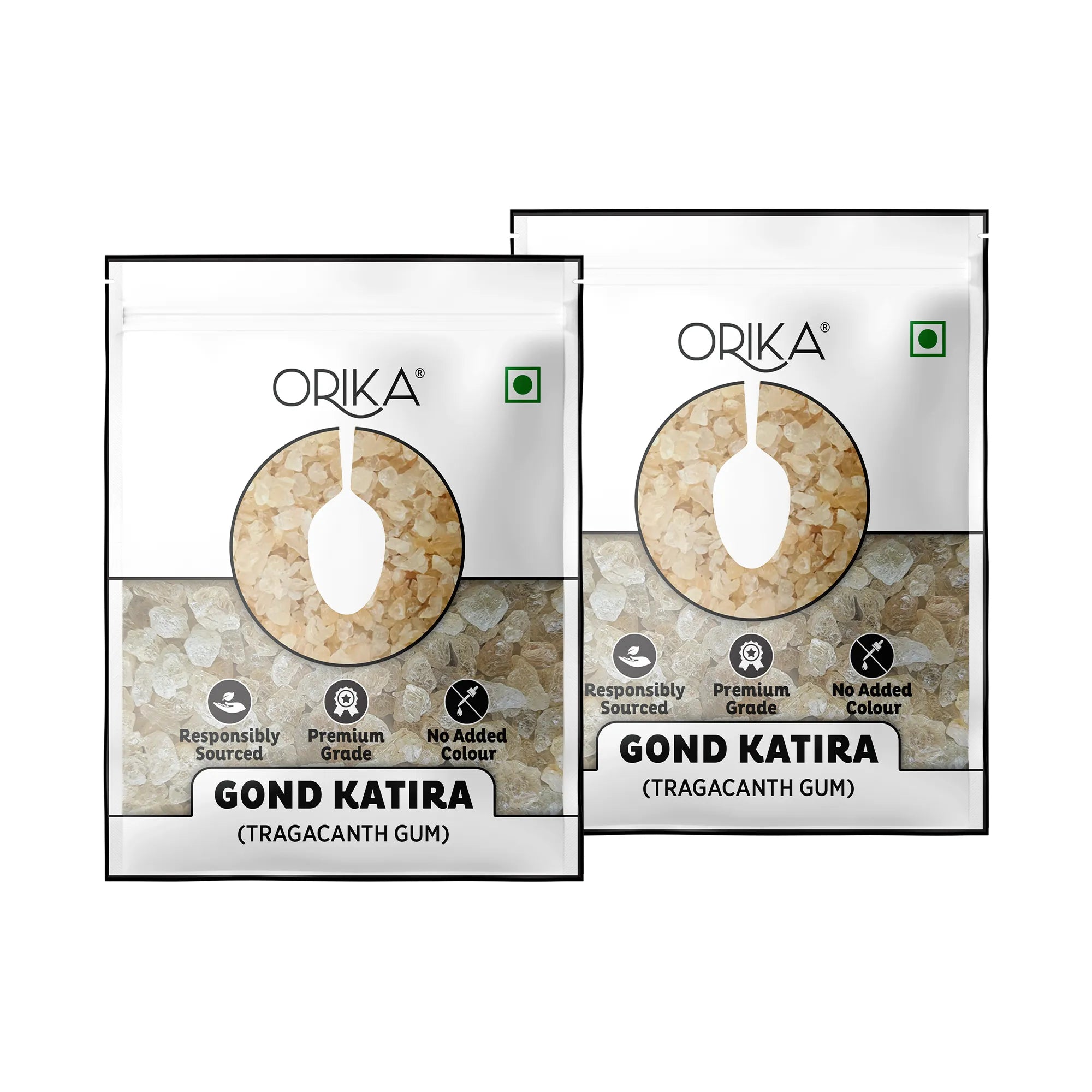 Orika Gond Katira (Tragacanth Gum) – 80g | Natural Cooling Agent | For Sharbat & Desserts