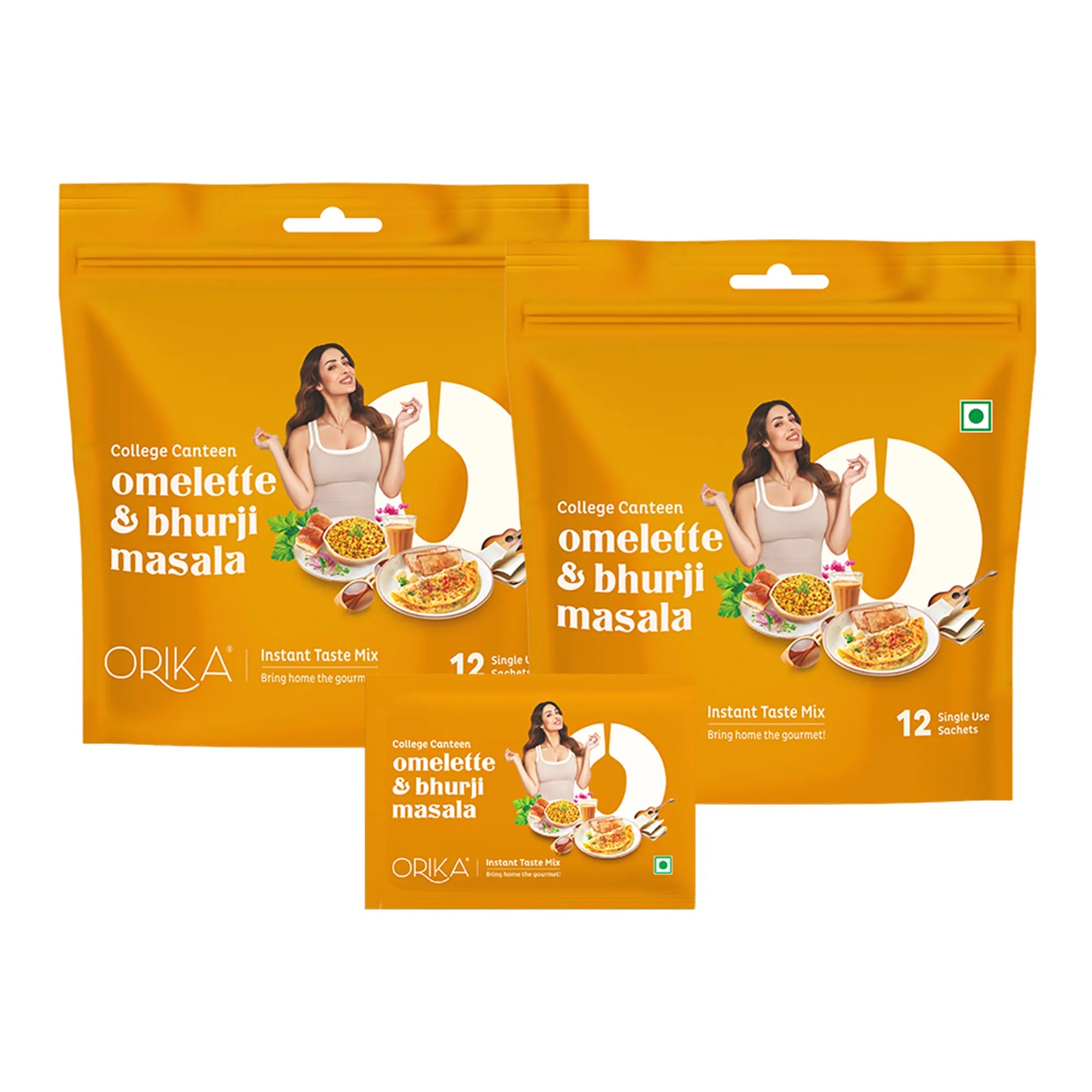 Orika College Canteen Omelette and Bhurji Masala | 12 Sachets
