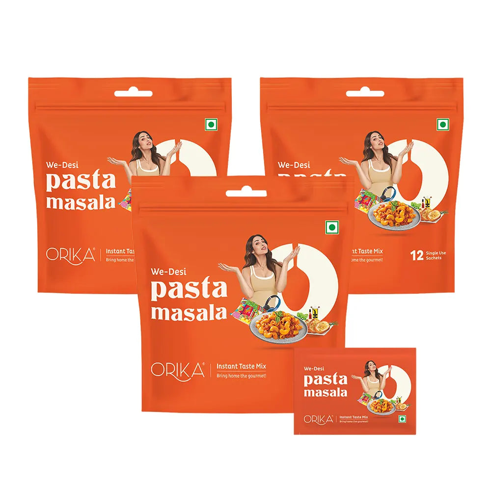 We-Desi Pasta Masala, All in One Masala, 12 single use sachets