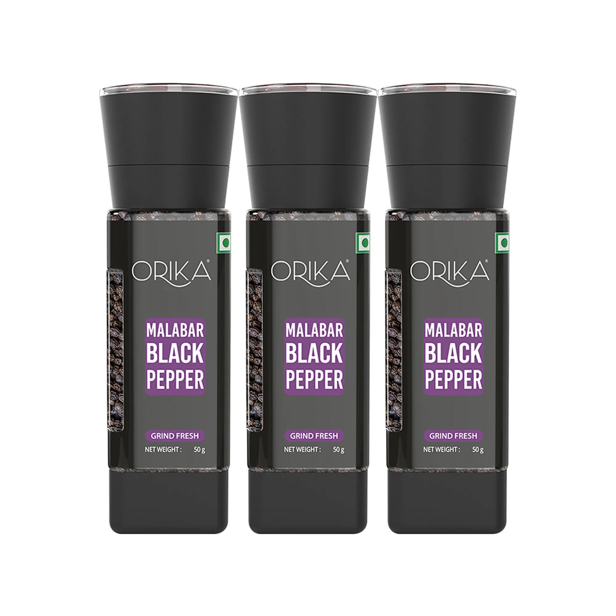 Orika Malabar Black Pepper Grinder | 50g