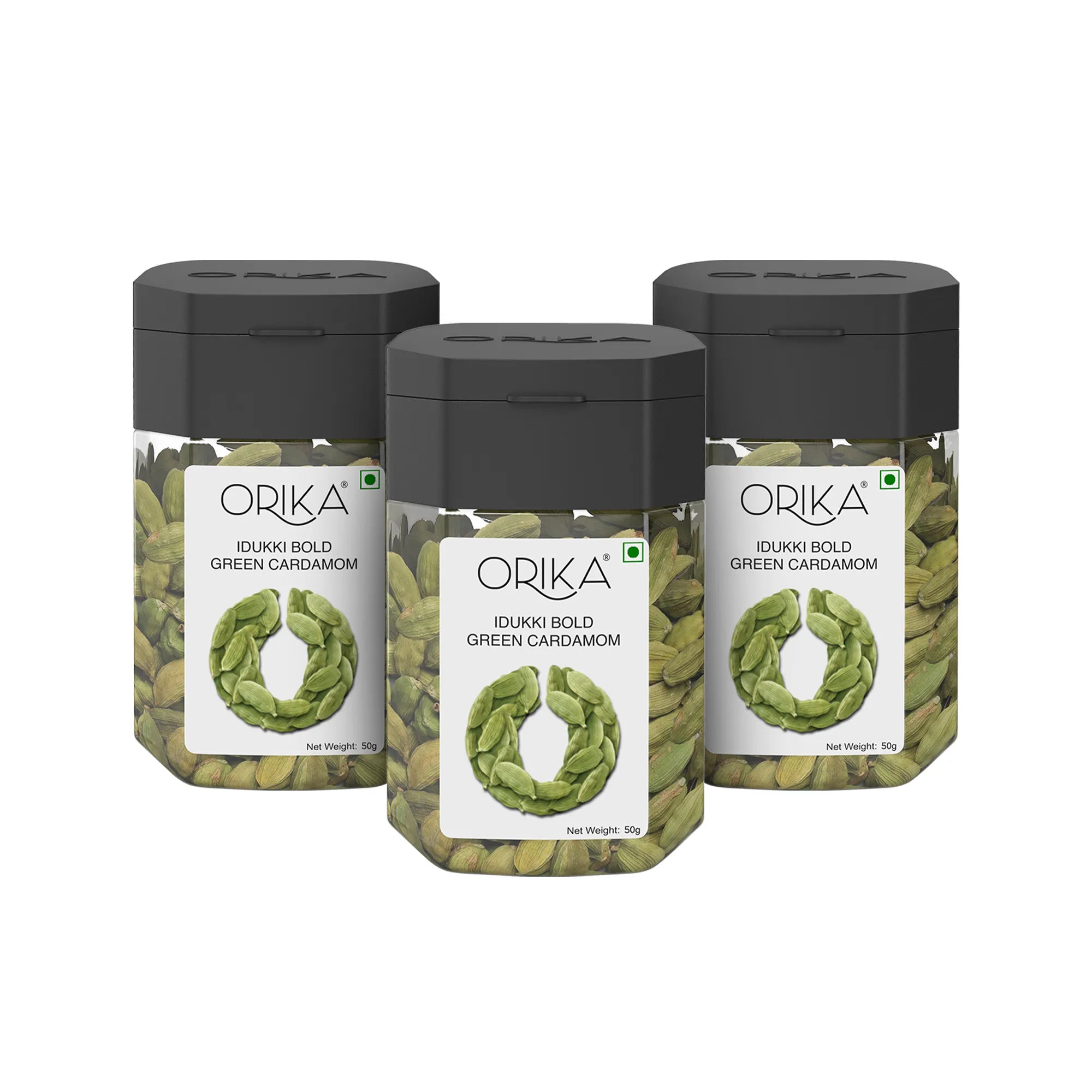 Orika's Idukki Bold Green Cardamom (8mm) | 50g