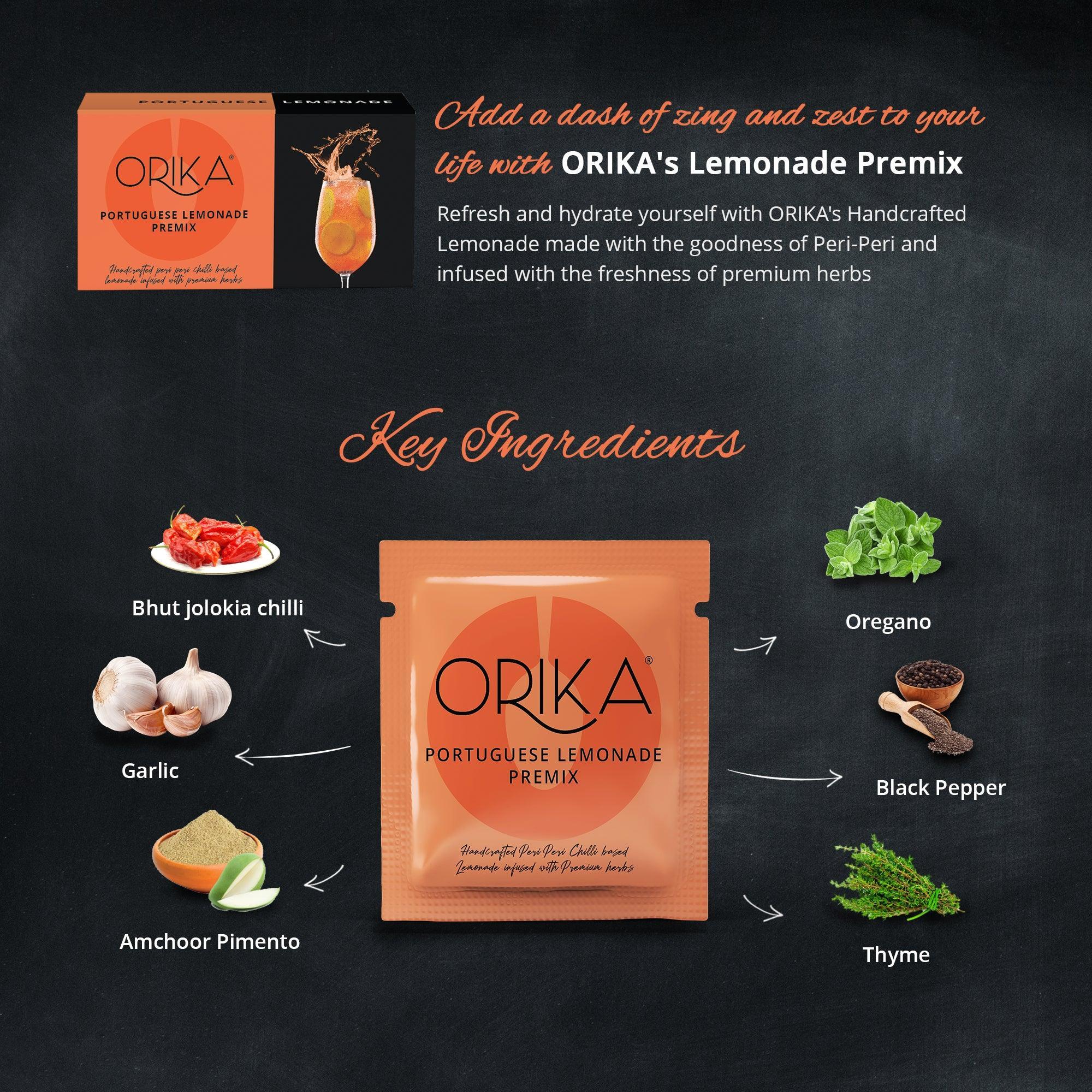 PORTUGUESE LEMONADE PREMIX, (10sachets/box) - Orika Spices India