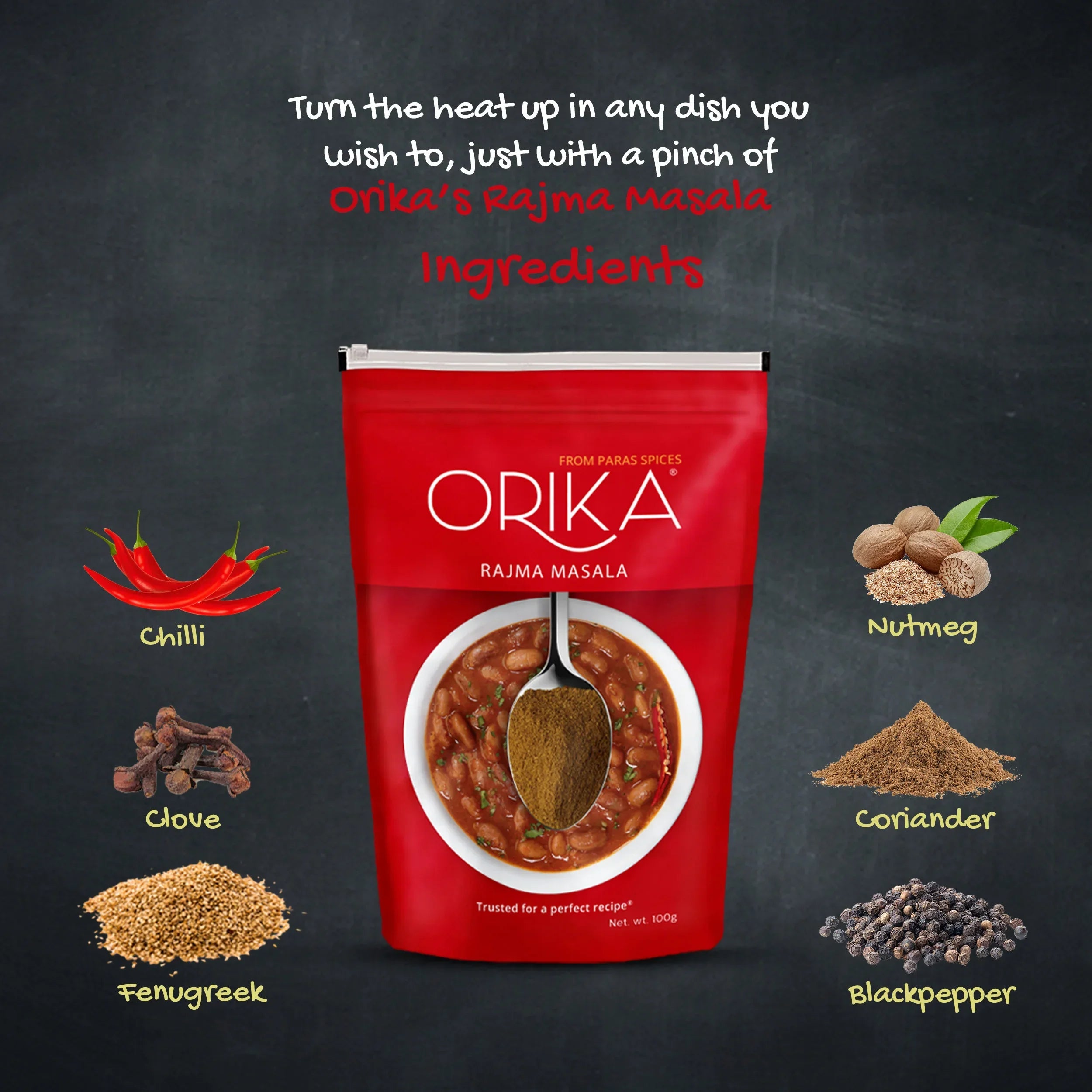 Rajma Masala, 100gm - Orika Spices India
