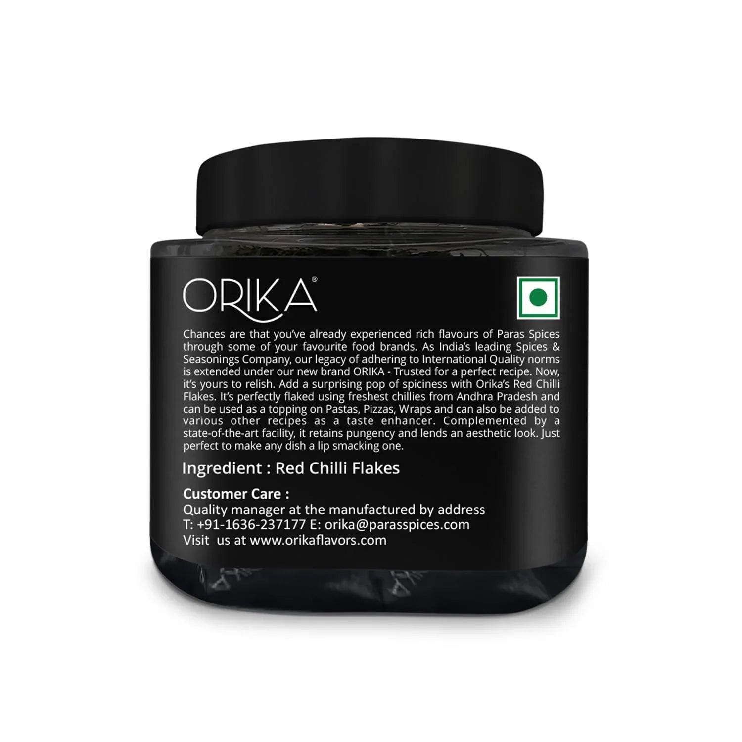 Red Chilli Flakes, 40gm - Orika Spices India