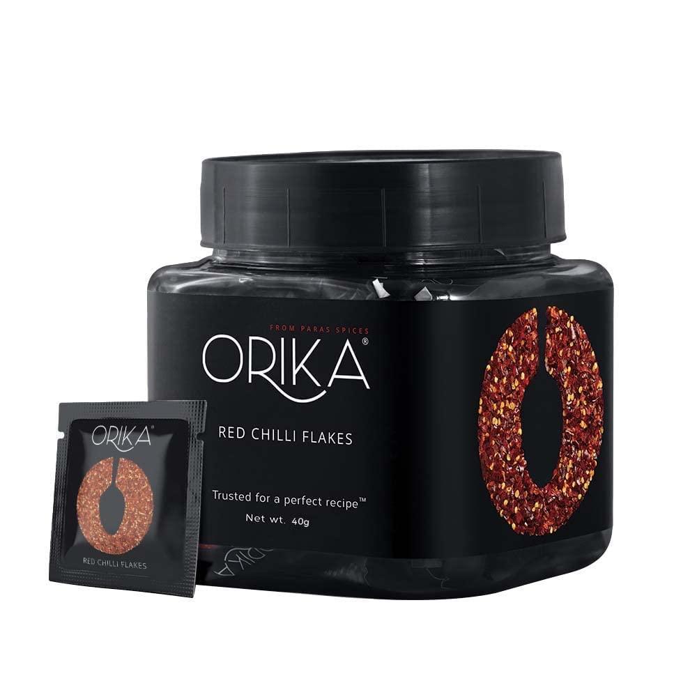 Red Chilli Flakes, 40gm - Orika Spices India