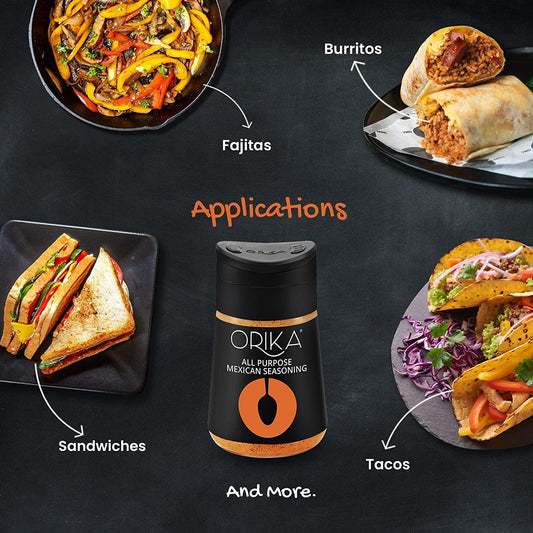 Table Sprinkler Combo (Chat Masala + Turkish Oregano + All Purpose Mexican Seasoning) (Pack of 3) - Orika Spices India