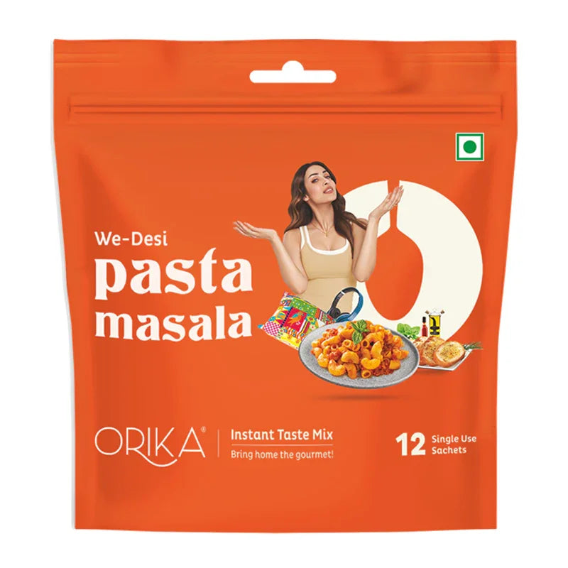 We-Desi Pasta Masala, All in One Masala, 12 single use sachets - Orika Spices India