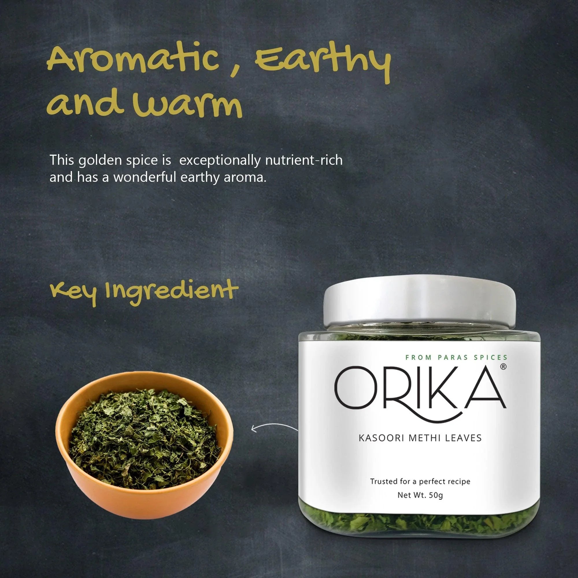 Whole Spices Combo (Cumin Whole, Coriander whole, Kasoori Methi Whole) - Orika Spices India