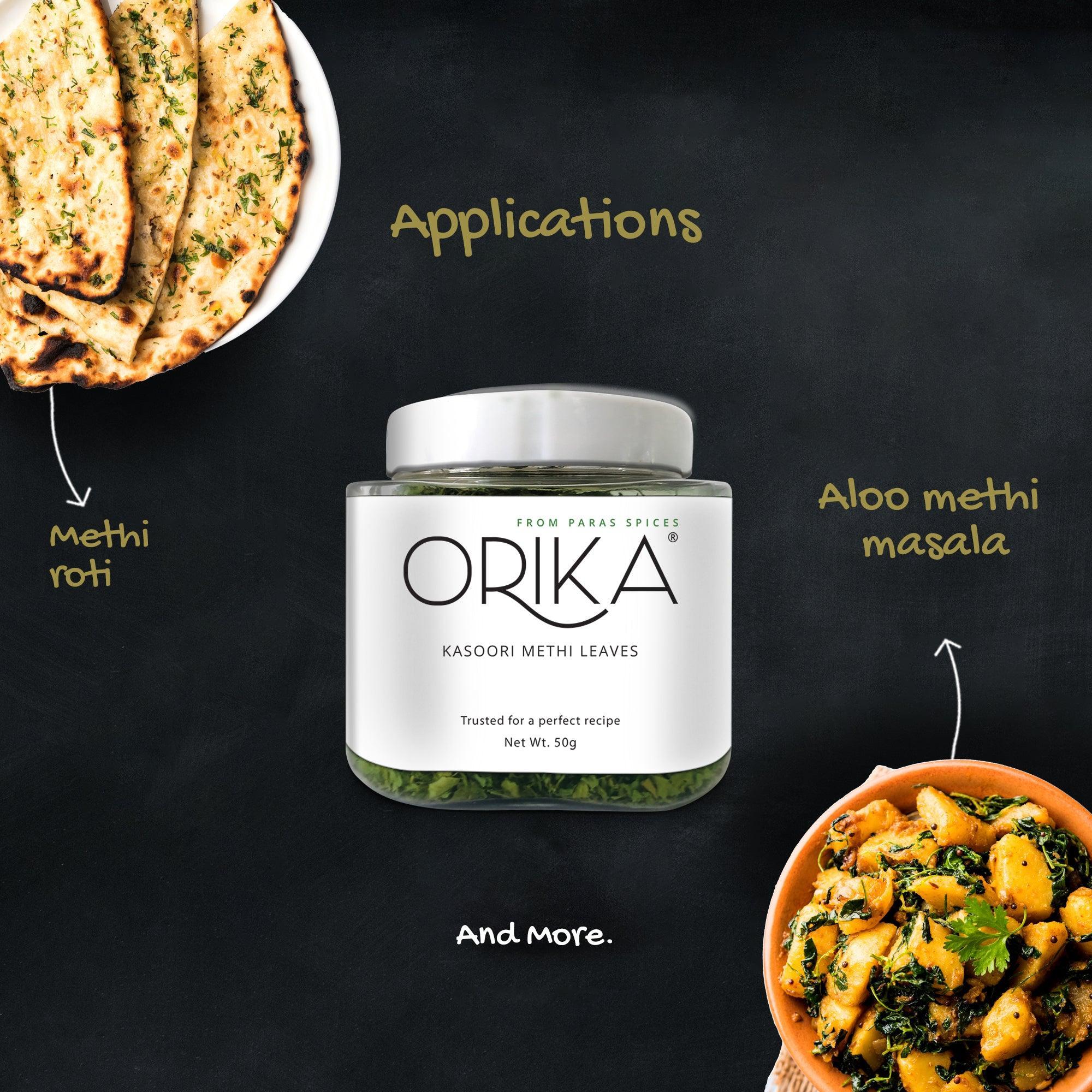 Whole Spices Combo (Cumin Whole, Coriander whole, Kasoori Methi Whole) - Orika Spices India