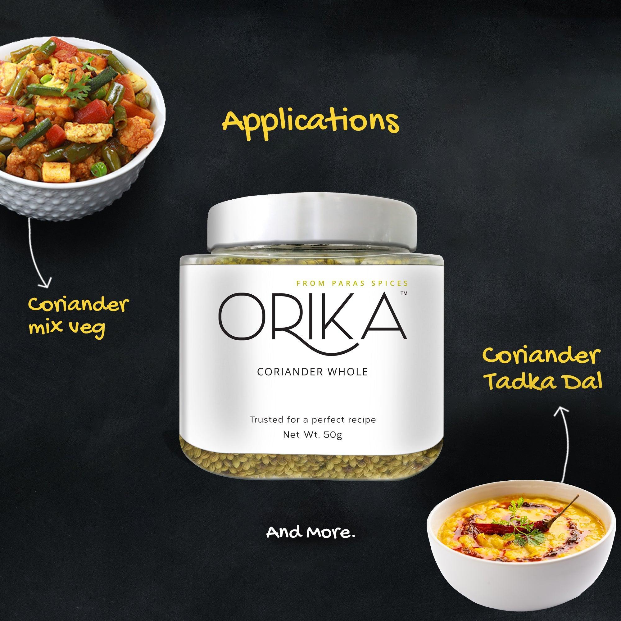 Whole Spices Combo (Cumin Whole, Coriander whole, Kasoori Methi Whole) - Orika Spices India