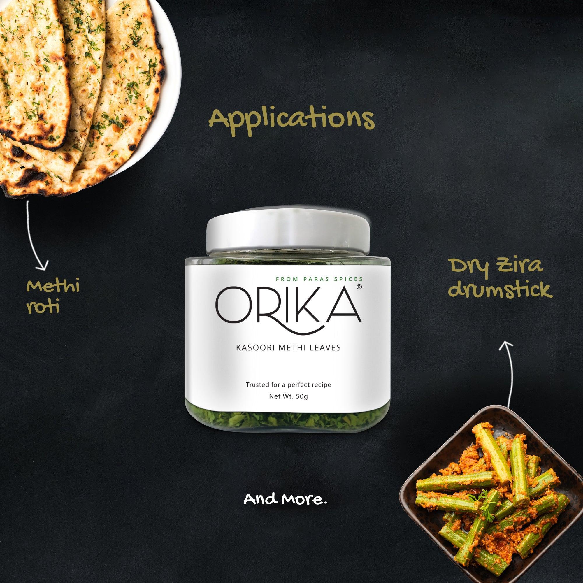 Whole Spices Combo (Cumin Whole, Coriander whole, Kasoori Methi Whole) - Orika Spices India